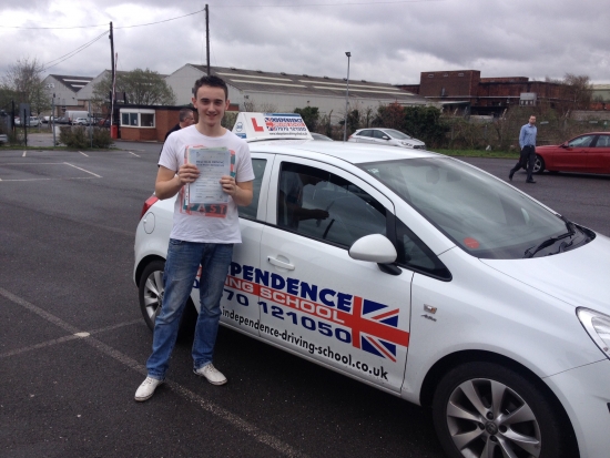 Congratulations Jack passed 07042014 with 2 faults