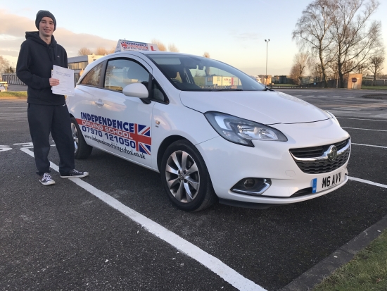 Congratulations Jack passed at Watnall test centre <br />
<br />
04012017