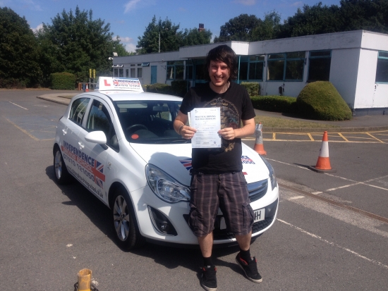 Congratulations Jason passed 19072014 with 8 faults