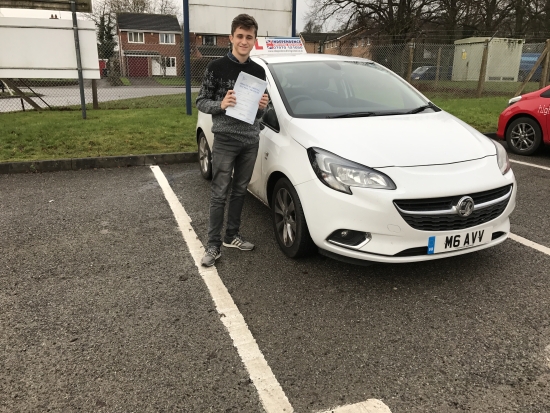 Congratulations Jordan passed at Watnall test centre 21122016