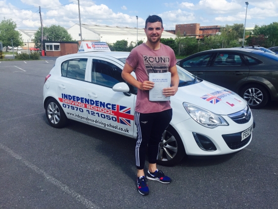 Congratulations Josh passed at Sutton in Ashfield test centre 05062015