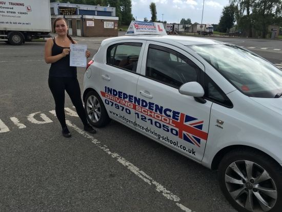 Congratulations Kasia passed at Watnall test centre 22072016