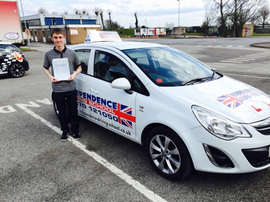 Congratulations Kieran passed 27032015 at watnall test centre