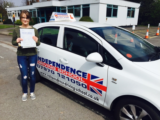 Congratulations Lauren passed at Beeston test centre 23042015