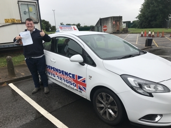 Congratulations Lee passed at Watnall test centre 20072017