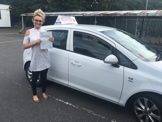 Congratulations Lorna passed 26072016 at Beeston test centre