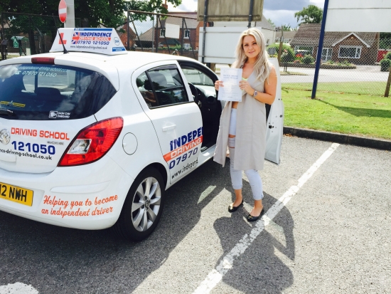 Congratulations Louise passed at Watnall test centre 23072015