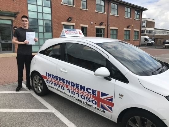 Congratulations Lukas passed first time at chilwell 30052017