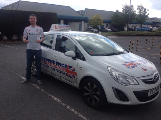 Congratulations Luke passed 13052014 with 2 faults
