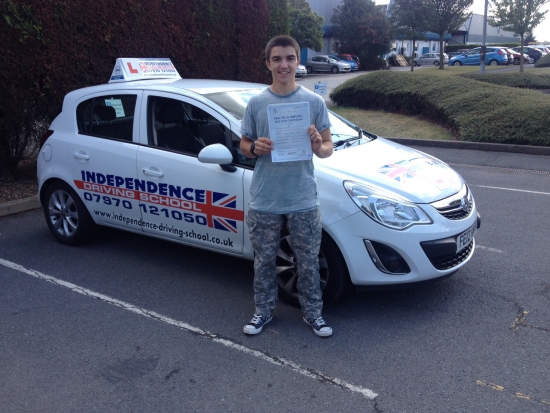 Congratulations Lyndon passed with 4 faults 06082014