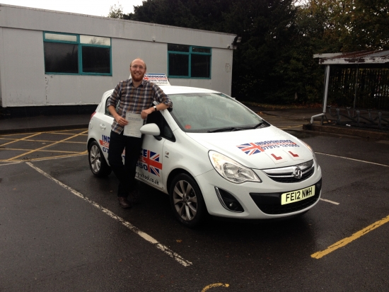 Congratulations Ed passed 01112013 with 2 faults
