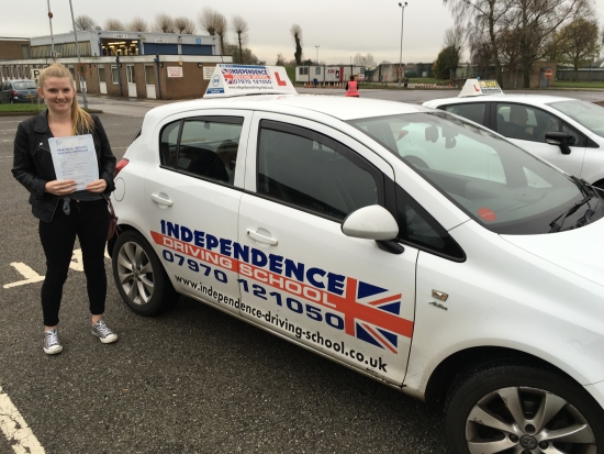 Congratulations Maddy passed at Watnall test centre 17112015