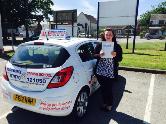 Congratulations Maisie passed 03072015 at Watnall test centre