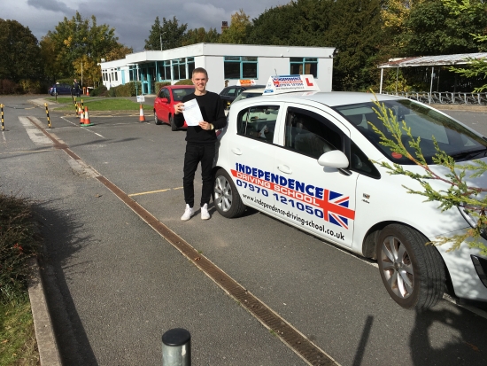 Congratulations Matt passed at Beeston test centre 14102015
