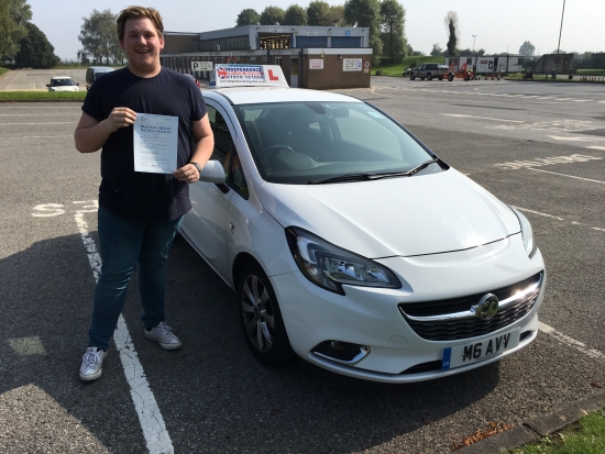 Congratulations Oliver passed 15092016 at Watnall test centre