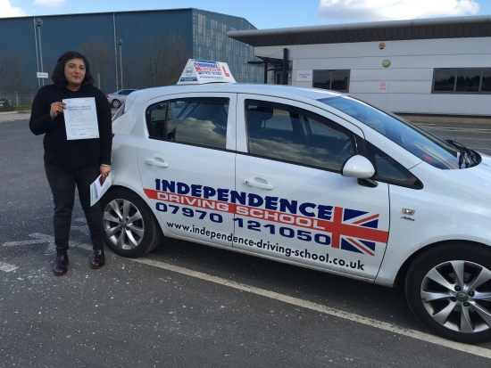 Congratulations Raj passed 31032016 at Colwick test centre