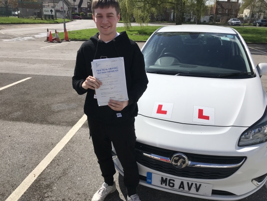 Congratulations to Spencer passed 25042018 At Watnall test centre