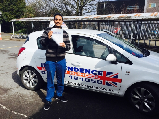 Congratulations Tazim passed 01042015 at Beeston