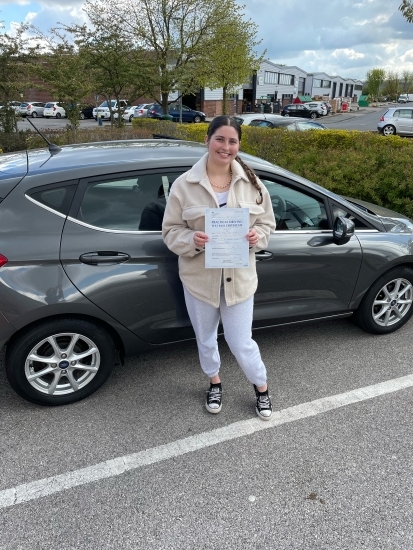 Well done Millie. Passed 29/04/2021