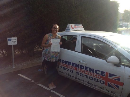 Well done Victoria passed 25102013 with 1 fault