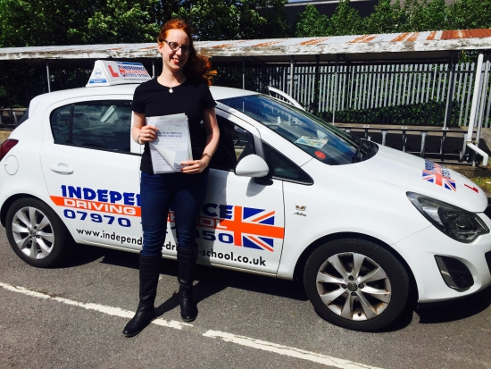 Congratulations Viv passed 02062015 at Beeston test centre