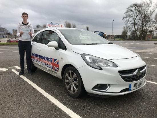Congratulations Wade passed 02022017 at Watnall test centre
