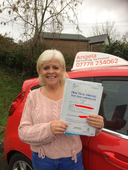 Angela is a fab driving instructor, she teaches you to drive a car not just pass your test, she is patient, very patient!! She managed to get me up to standard in a month, she gave me confidence in my ability, and taught me real driving skills. If you want to learn to drive and pass with the confidence that you can drive a car then I would recommend Angela every day of the week.