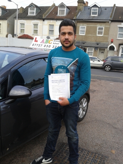 I would like to thank ABC Driving School for helping me pass my test first attempt in Croydon<br />
<br />

<br />
<br />
Thank you