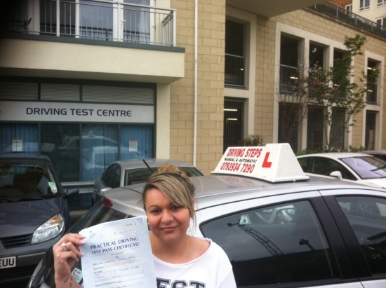 I am so happy I passed my test first time with ABC Driving School on only 10 hours My examiner told me that I was taught well to be able to pass my test first time I recommend them 100<br />
<br />

<br />
<br />
Thank you so much