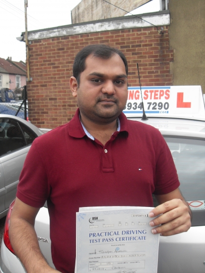 My driving instructor Sam made me feel comfortable and he was a good driving instructor He knows pupils shortcomings in the first lesson itself<br />
<br />

<br />
<br />
SHUBHAM LONDON