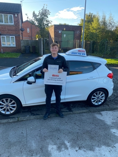 Congratulations to Tom for passing first time at Cheetham Hill on the 6/10/21.