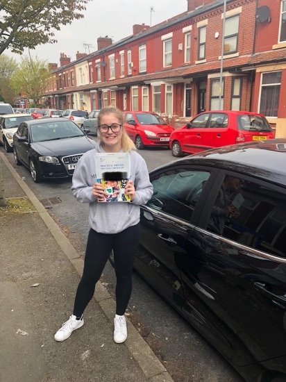 Well done to Amber Simm for passing her practical test at Sale on 16/4/19 with only one fault.