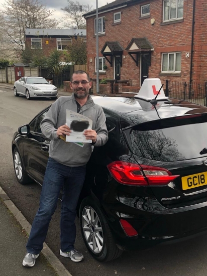 Well done to Richard for passing his practical test on 5th April at Cheetham Hill with just 2 faults.
