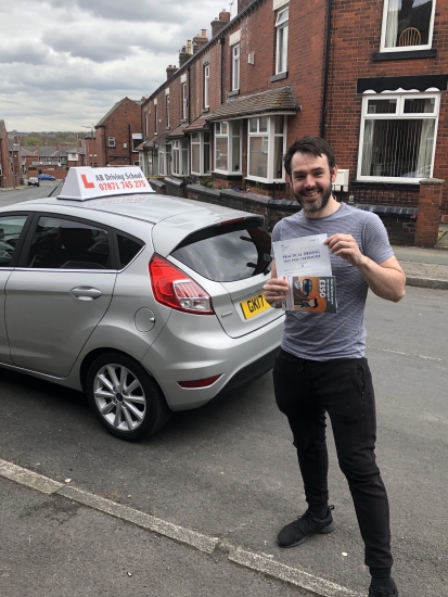 Congratulations to Tom Liversedge for passing his practical test at Bolton.  Well done.