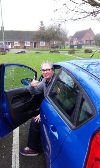 Well done Matthew passing on his first attempt with Martinacute;s Driving School