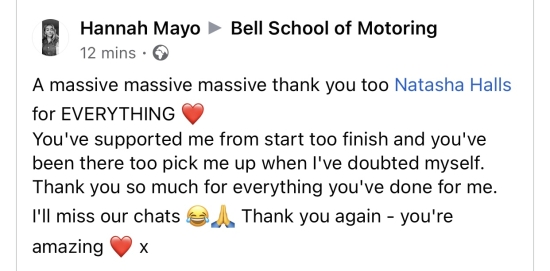 FANTASTIC REVIEW for instructor Natasha