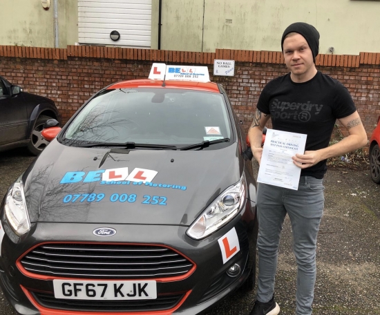 FANTASTIC FIRST TIME PASS for Instructor Pete with only FOUR faults...