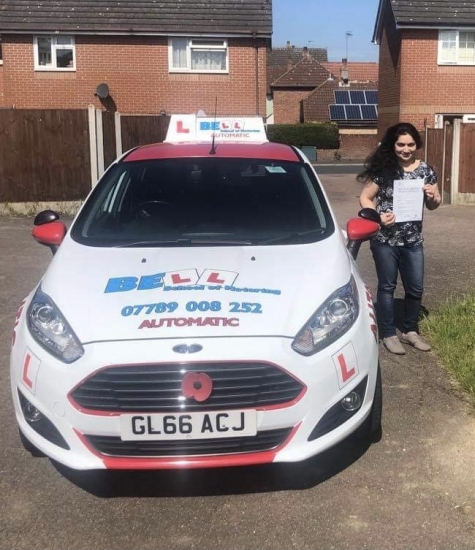 GREAT FIRST TIME PASS for instructor Steve in our AUTOMATIC car with only TWO faults