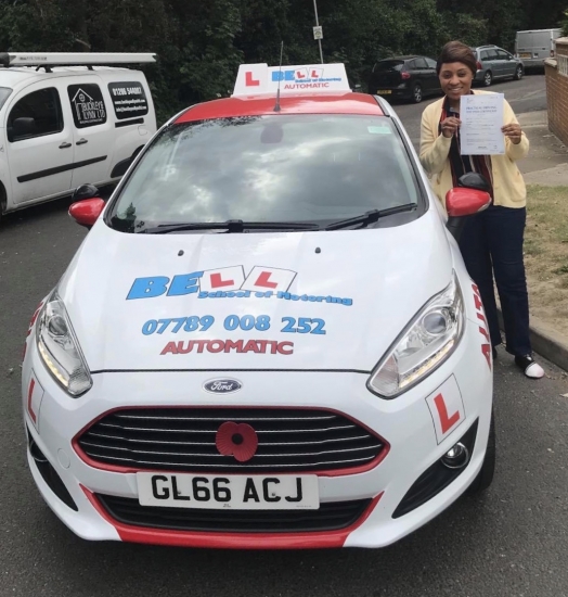 🌈 KEY WORKER 🌈 Yvette PASSED in our Automatic car with only FOUR faults with instructor Steve