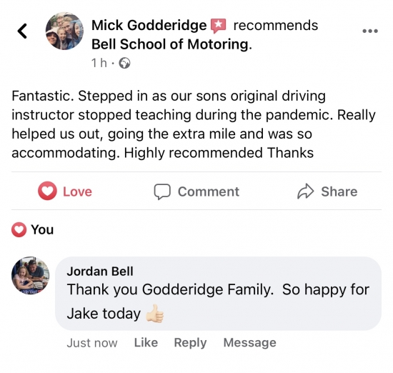 Another GREAT review for Instructor Michelle