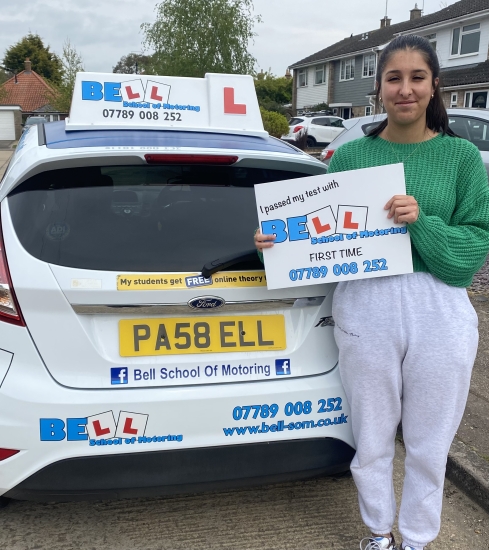 GREAT FIRST TIME PASS for instructor Michelle with only TWO faults