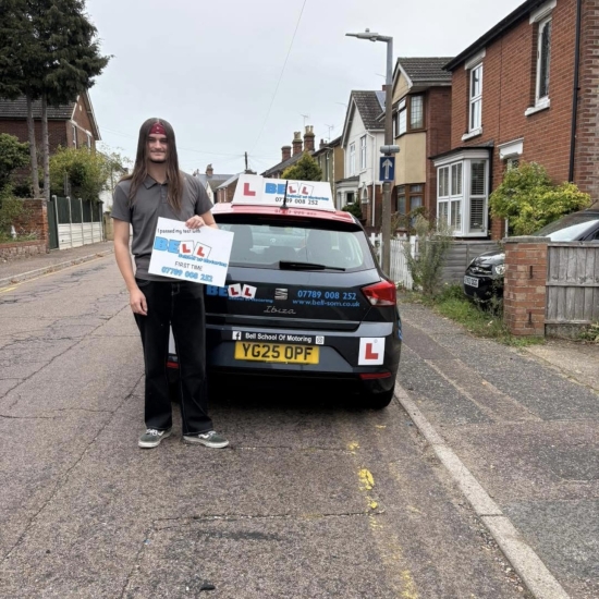 Another GREAT FIRST TIME PASS with only FOUR faults for instructor Matt