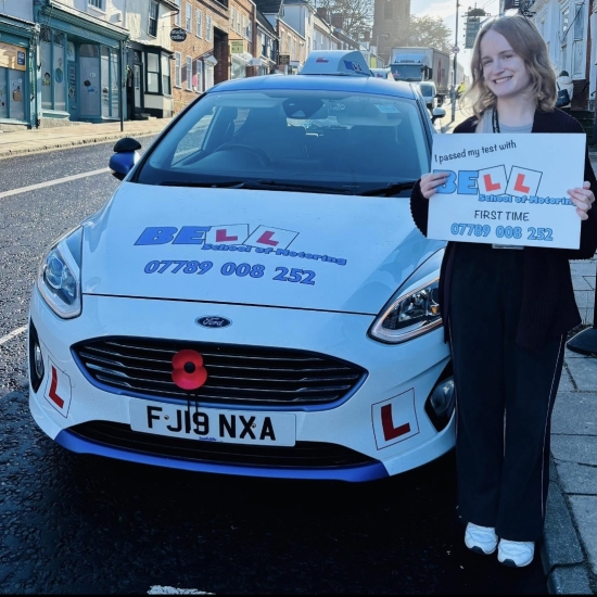 Another GREAT FIRST TIME PASS for instructor Natasha with only ONE fault