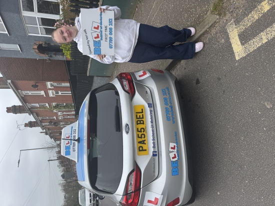 Another GREAT FIRST TIME PASS for instructor a Michelle with only<br />
SIX faults