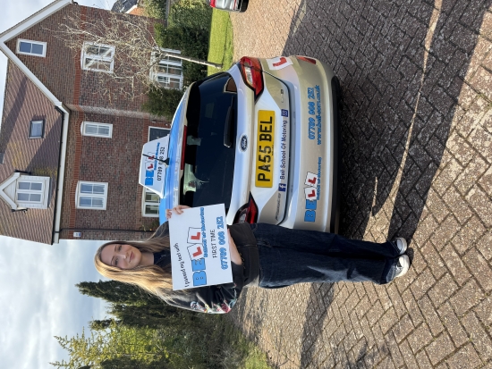 Another GREAT FIRST TIME PASS for instructor Michelle with only SIX faults