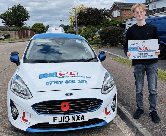 Another GREAT FIRST TIME PASS for instructor Natasha With only FOUR faults