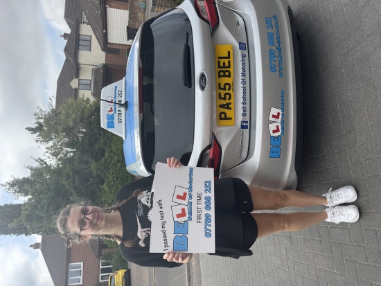 Another GREAT FIRST TIME PASS for instructor Michelle with only THREE faults