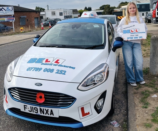 Another GREAT FIRST TIME PASS for instructor Natasha with only ONE fault