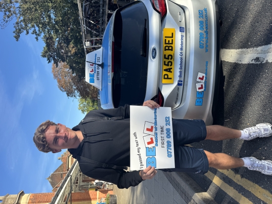 Another GREAT FIRST TIME PASS for instructor Michelle with only FIVE faults