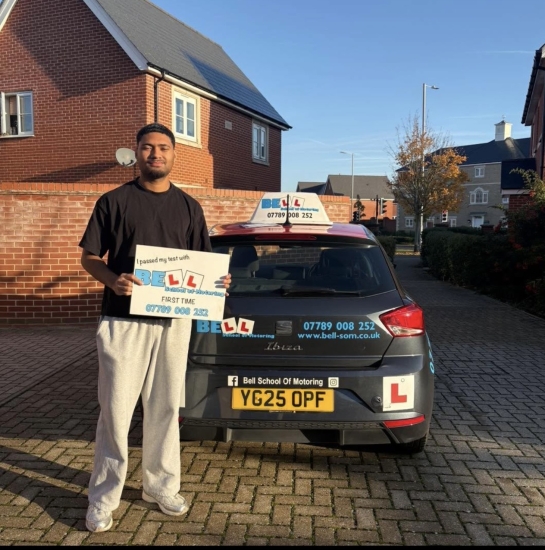 Another GREAT FIRST TIME PASS for instructor Matt with only ONE driving fault